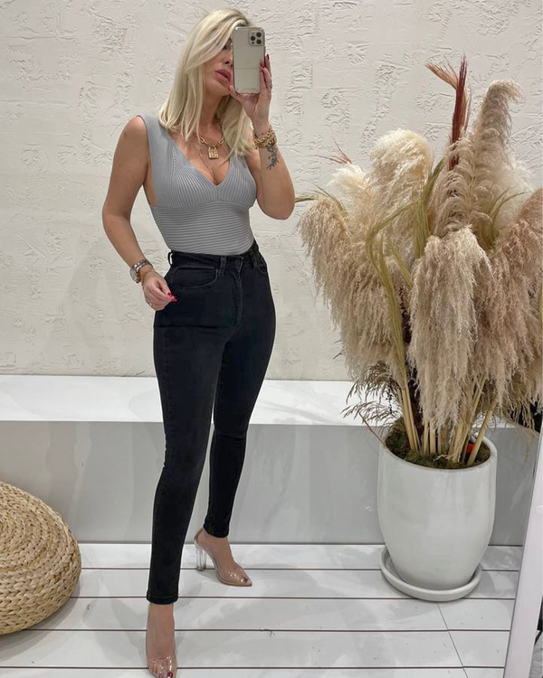 Jeans Super Slim Negru
